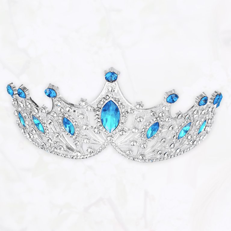 Women Faux Crystal Queen Crowns Tiara Rhinestone Tiaras  display picture 1