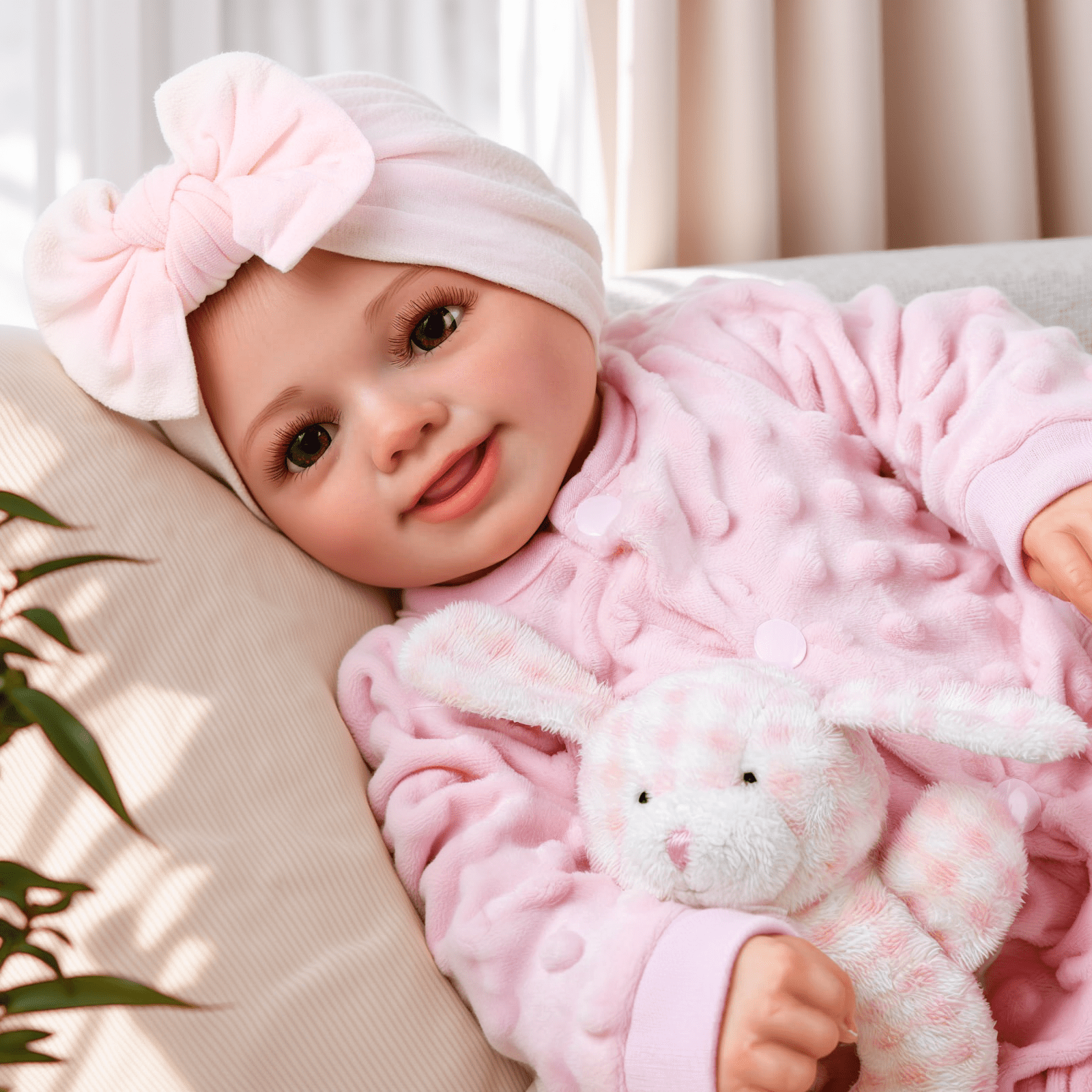 RSG Lifelike Reborn Baby Dolls 17 inch baby doll with Soft Cloth Body Real Life Baby Dolls with Gift Box for Kids Age 3+