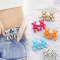 thumbnail image 3 of Bear Shaped Waist Buckle Snap Pants Buckle Extender Jeans Button Attacher Pins, 3 of 19