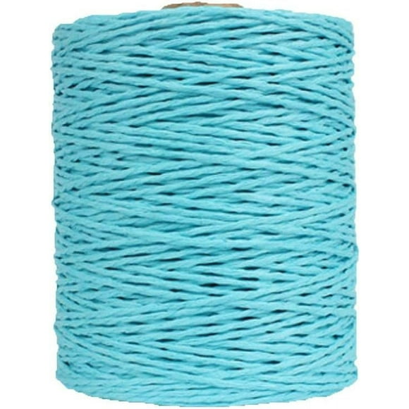 Zhuge Hilo de algodón natural azul lago para tejer a crochet, hilo para crochet, hilo para tejer a crochet, materiales para tejer, 280 metros/306 yardas