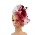 thumbnail image 4 of Chapeau de Cocktail pour Femmes Sinamay Fascinator Mariage Église Kentucky Derby Robe, 4 of 7