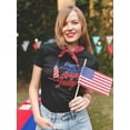 thumbnail image 2 of 4Th July Flag Fireworks T-Shirt Women -Image by Shutterstock, Female 4X-Large, 2 of 4