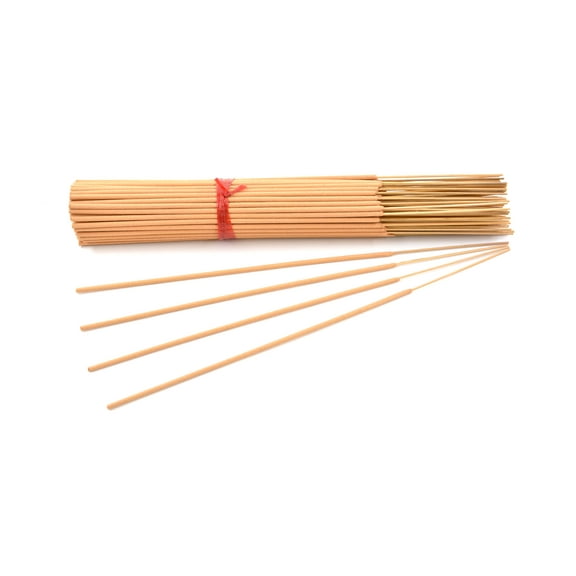 100 Unscented (Light Brown) Incense Sticks 11 inch - 100% Natural Joss and Bamboo 11" Punk Blanks - for DIY Aromatherapy Incense Making.