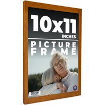 10x11 Honey Brown Real Wood Picture Frame Width 0.75 inches | Interior Frame Depth 0.5 inches |
