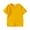Yellow, variant on Xudanell Kids White T Shirt Slim Fit Solid Shirts Stretch Cotton Tees for Trendy Looks