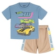 thumbnail image 1 of Conjunto de ropa Hot Wheels, camiseta y pantalones cortos 3T para niños pequeños, 1 of 9