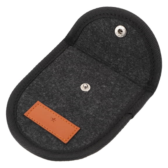LOLIPPYY Felt Guitar Picks Bag with Hard Shell and Secure Zipper Closure for Storage