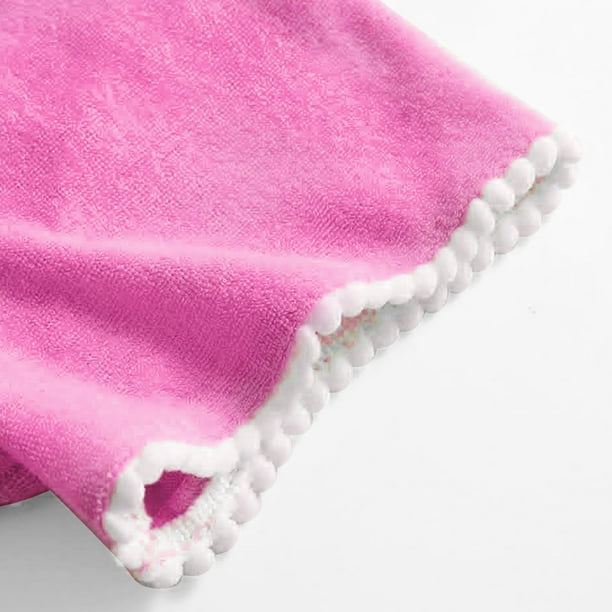 Peignoir à Capuche Pour Fille Avec Fermeture Éclair - Tissu Éponge Doux, Manches Courtes Et Poches, Idéal Après La Natation