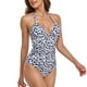 thumbnail image 2 of Traje de baño de una pieza para mujer Traje de baño sin espalda con cuello halter de moda Traje de baño para fiesta en la piscina en la playa Tipo 4 M, 2 of 6
