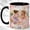 Black, variant on Best Friends Coffee Mug, Floral Tea Party Cup, Watercolor Girls Garden Picnic Design, Friendship Gift for Women, Ceramic 11 Oz Mug