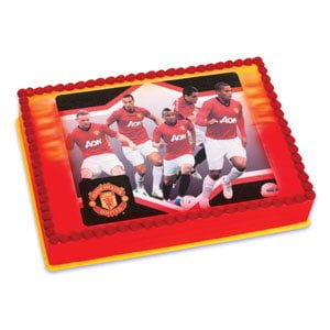 Manchester United Soccer Team Edible Image Icing Art Cake Topper / 1