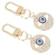 thumbnail image 2 of EeaseMX 2 llaveros de ojo malvado, llaveros de ojo azul, colgantes para bolso de instrumento, llaveros decorativos, 2 of 7