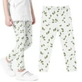 thumbnail image 2 of Diufon Toddler Kids Leggings Little Girls Elastic High Waist Printed Stretchy Tights Pants Outdoor Bottom Pant, 2 of 5