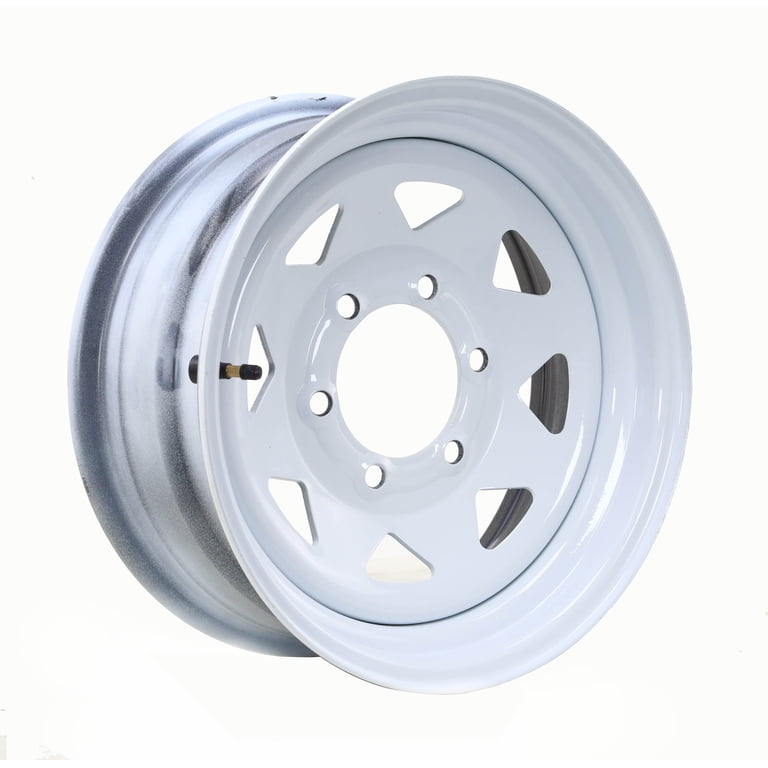 ZEEMAX Trailer Tire Wheel Assembly ST225/90D16 10-Ply E 123K 8 Lug On 6 5 Pcd Silver Mod Rim Set 2
