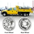 thumbnail image 4 of 19.5" 10 Lug Wheel Simulators Stainless Steel Bolt Kit Hubcap Kit Fit for 2005-2021 Ford F450/F550,Ford Raptor 2WD Trunk Dually Wheel Cover Set (19.5Inch), 4 of 6