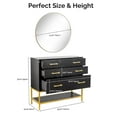 thumbnail image 5 of Salon Stations for Hair Stylist, Professional Styling Station, Wall Mount Salon Station with Mirror & Drawers & Shelf, Salon Storage Cabinet for Barber Beauty Spa Dresser, Black, 5 of 16