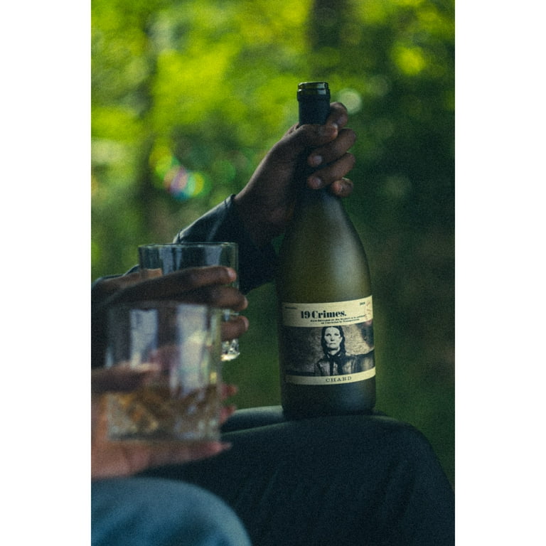 19 Crimes Hard Chard Chardonnay White Wine, 750ml Glass wine