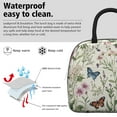 thumbnail image 3 of Obrewu Pioneer Flower and Butterfly Lunch Bag for Adult, Insulated, Leakproof, Oxford Cloth, 3 of 7