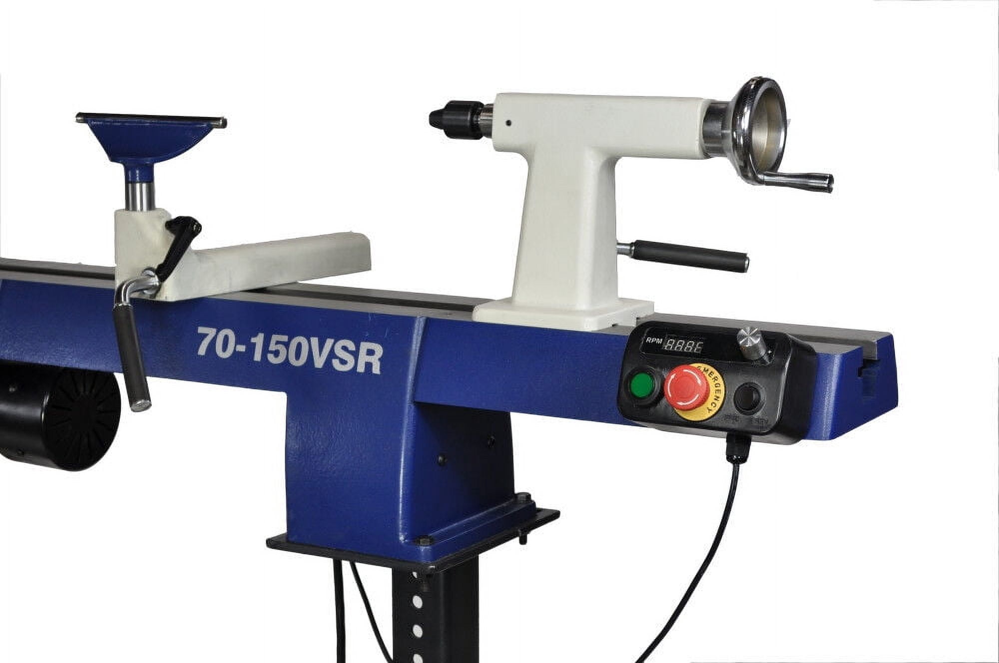 RIKON Power Tools MIDI Lathe VSR, Woodworking Equipment with 1HP