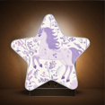 thumbnail image 3 of Star Shaped Energy Saving Night Light Living Room Night Light, Bedroom Night Light, Corridor Night Light, Study Night Light Super Beautiful Purple Horse, 3 of 6