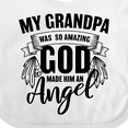 thumbnail image 4 of Inktastic My Grandpa Was So Amazing God Made Him an Angel Boys or Girls Baby Bib, 4 of 4