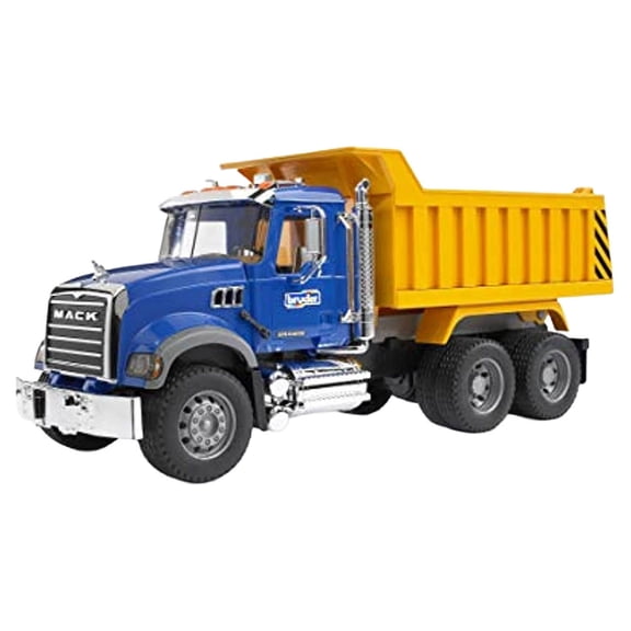 Bruder 02815 MACK Granite Dump Truck for Construction and Farm Pretend Play