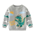 thumbnail image 4 of Esho 1/2 Packs Boys Casual Cartoon Dinosaur Knitted Sweaters Pullover Tops, 2-7 Years, 4 of 8