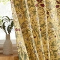 thumbnail image 3 of THD Florencia Floral & Birds Patterned Window Back Tab Rod Pocket Curtains Bedroom - Light Blocking Darkening Window Panels, Set of 2, 3 of 8