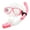 Pink, variant on Optical Diving Gear Kit Myopia Snorkel Set, Different Strength for Each Eye, Nearsighted Dry Top Scuba Mask
