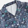 thumbnail image 5 of Christmas Family Matching Pajamas Button Down Long Sleeve Pj Set Festival Party Sleepwear, 5 of 7