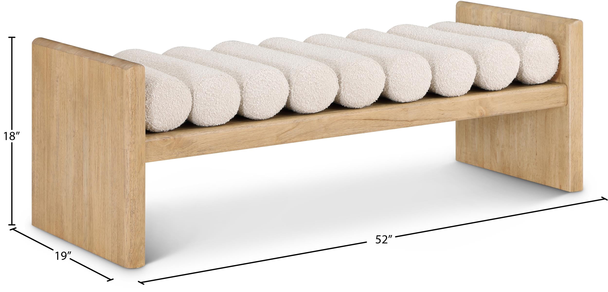 Meridian Furniture Waverly Cream Bench - Walmart.ca