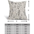thumbnail image 4 of Spring Black Floral Pillow Covers 16x16 Inch Vintage Wild Flower Herbs Plant Butterfly Decorative Pillow Cases Botanical Farmhouse Cushion Covers Home Decor for Sofa Couch Outdoor Set of 2, 4 of 6