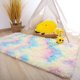 thumbnail image 2 of Alfombra Noahas Fluffy Pink Rainbow, 60 x 90 cm, para dormitorio, 2 of 7