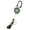 Green, variant on Super Duty ID Badge Holder & Clear Sidekick Retractable Carabiner Keychain with Color Cord (Pink)
