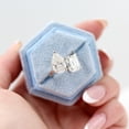 thumbnail image 5 of Kiva Jewelry 1.37 Ct Pear Cut Engagement Ring for Women - Moissanite in 14K White Gold Plated - Stunning Prong Setting - Perfect Gift for Engagement, Anniversary, or Birthday Celebrations, 5 of 7