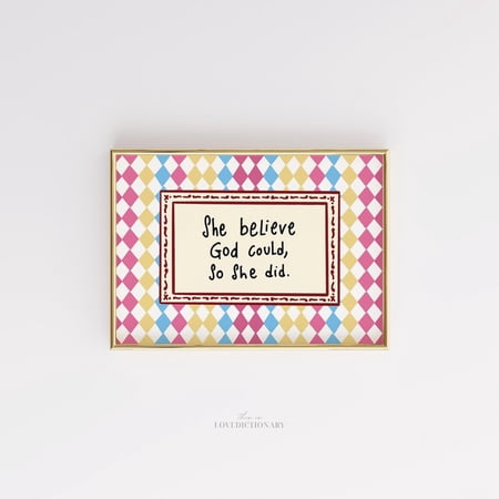 Christian Faith Quote Print Inspirational Home Decor