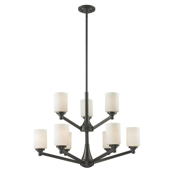 9 Light Chandelier in Fusion Style 31.13 inches Wide By 67.75 inches High-Coppery Bronze Finish Bailey Street Home 372-Bel-1776954