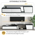 thumbnail image 5 of Modern, Minimalist Rectangle Extendable TV Stand, TV Cabinet with 2 Drawers & 1 Cabinet for Living Room (Up to 100''), 5 of 9