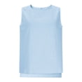 thumbnail image 4 of Mittory Womens Linen Tank Tops Loose Fit Comfy Lounge Wear Summer Sleeveless Crewneck Basic Camisole Lightweight Shirts, 4 of 7