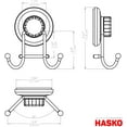 thumbnail image 5 of Powerful Vacuum Suction Cup Hooks - Organizer for Towel, Bathrobe and Loofah - Strong Stainless Steel Towel Hooks for Bathroom & Kitchen, Towel Hanger Storage (2 Pack), 5 of 6