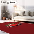 thumbnail image 2 of ODIKA 4' x 6' Machine Washable Non-Slip Area Rug, Christmas truck High Traffic Rug, Red, 739395, 2 of 7