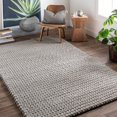thumbnail image 3 of Hauteloom Pocahontas Wool Living Room, Bedroom Area Rug - Natural Fibers - High Pile - Light Gray - 2' x 3', 3 of 11