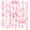 4A-50pcs, variant on 35pcs-50pcs Elegant Stationery Stickers Pink Teacher Reward Stickers Dance Kids Stickers Toy for Laptops Suitcase Fridge