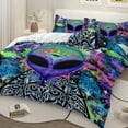 thumbnail image 3 of Sleepwish 3 Pieces Psychedelic Alien Printed Bedding Duvet Cover Set Full for Kids Hippie Bedroom Decor, 3 of 8