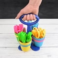 thumbnail image 3 of Westcott Kids Scissors Caddy With Anti-Microbial Pointed Blades, 5 Inch, Assorted Colors, 24 Pairs, 3 of 8