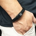 thumbnail image 3 of They Them Pronouns Jewelry - Transgender Genderfluid Nonbinary Gender Identity Magnetic Leather Bracelet - They/Them/Their NB Pride Pronouns Bangle for Male Female, 3 of 6