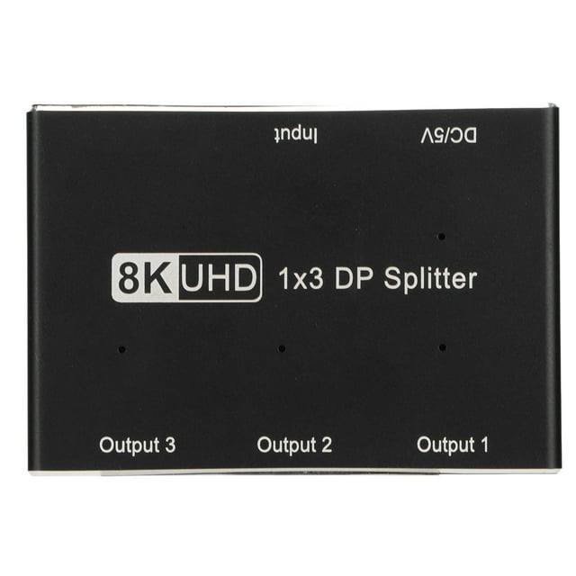 Répartiteur DisplayPort, Fer Ultra HD 1x3 Répartiteur DisplayPort SST Hub Super Mince pour Système pour Système IOS