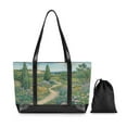 thumbnail image 7 of FORMRS Laptop Tote Bag for Women with 15.6" Computer Compartments Handbag, Garden Scene, 7 of 7