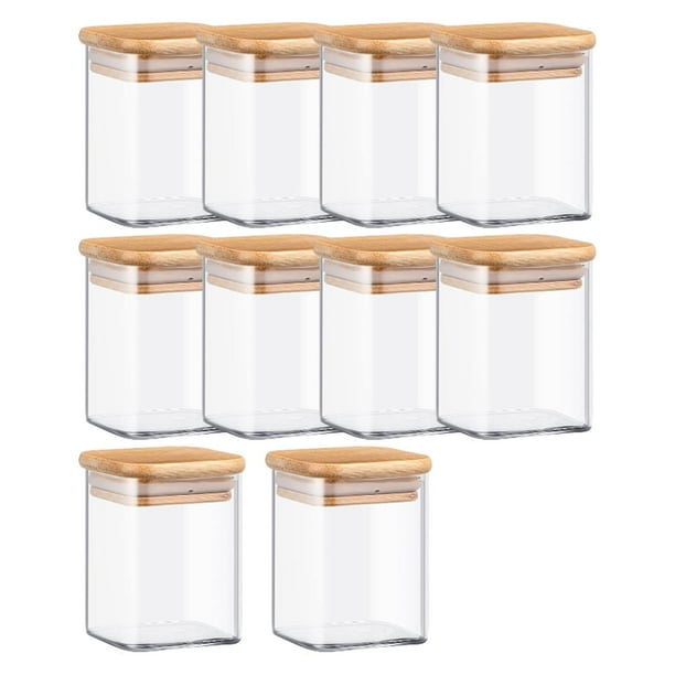Frascos de almacenamiento de alimentos Sunnimix 10 Uds de vidrio para té Café En grano