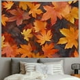 thumbnail image 2 of BCIIG Autumn Leaves Tapestry Wall Hanging Unique Style Graphic Tapestries for Home Wall Decor Living Room Bedroom Farmhouse Dorm 60x50inch, 2 of 6